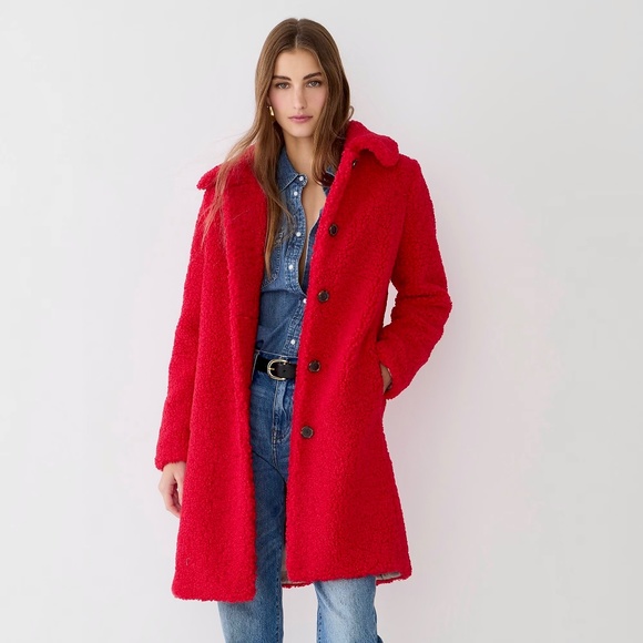 J. Crew Jackets & Blazers - NWT JCrew Petite teddy sherpa lady coat
